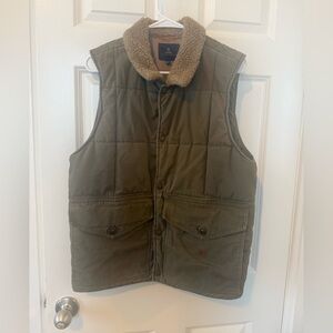 Roark Men’s Livingston Quilted Vest Size M army brown green Jamie Thomas